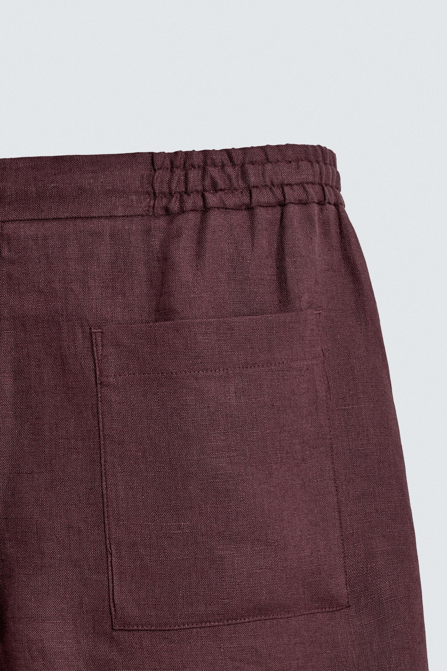 CALÇÕES BERMUDA RELAXED FIT 100% LINHO