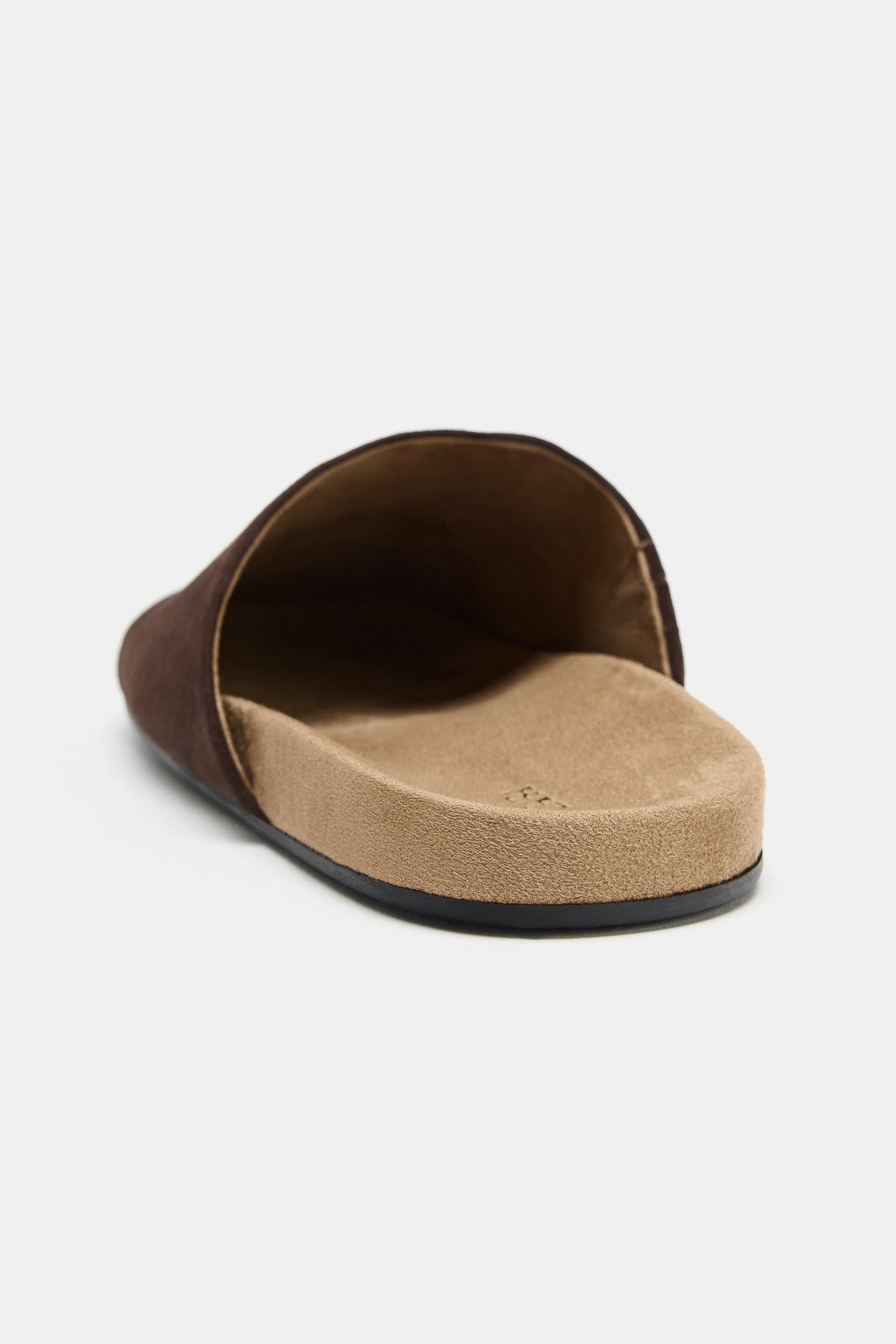 MULES RASOS DE PELE - Castanho-chocolate