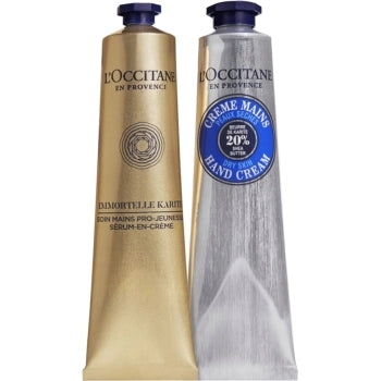 Set Creme Mains Peaux Seches Beurre de Karite 75ml + Shea Immortelle 75ml