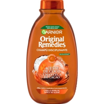 Original Remedies Champú Disciplinante Aceite de Coco Y Manteca Cacao