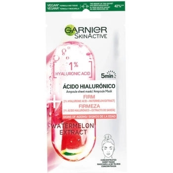 SkinActive Mascarilla con Ácido Hialurónico & Sandía
