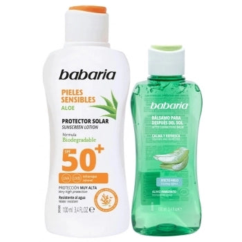 Set Protector Solar Pieles Sensibles SPF50+ 200ml + Bálsamo AfterSun 100ml