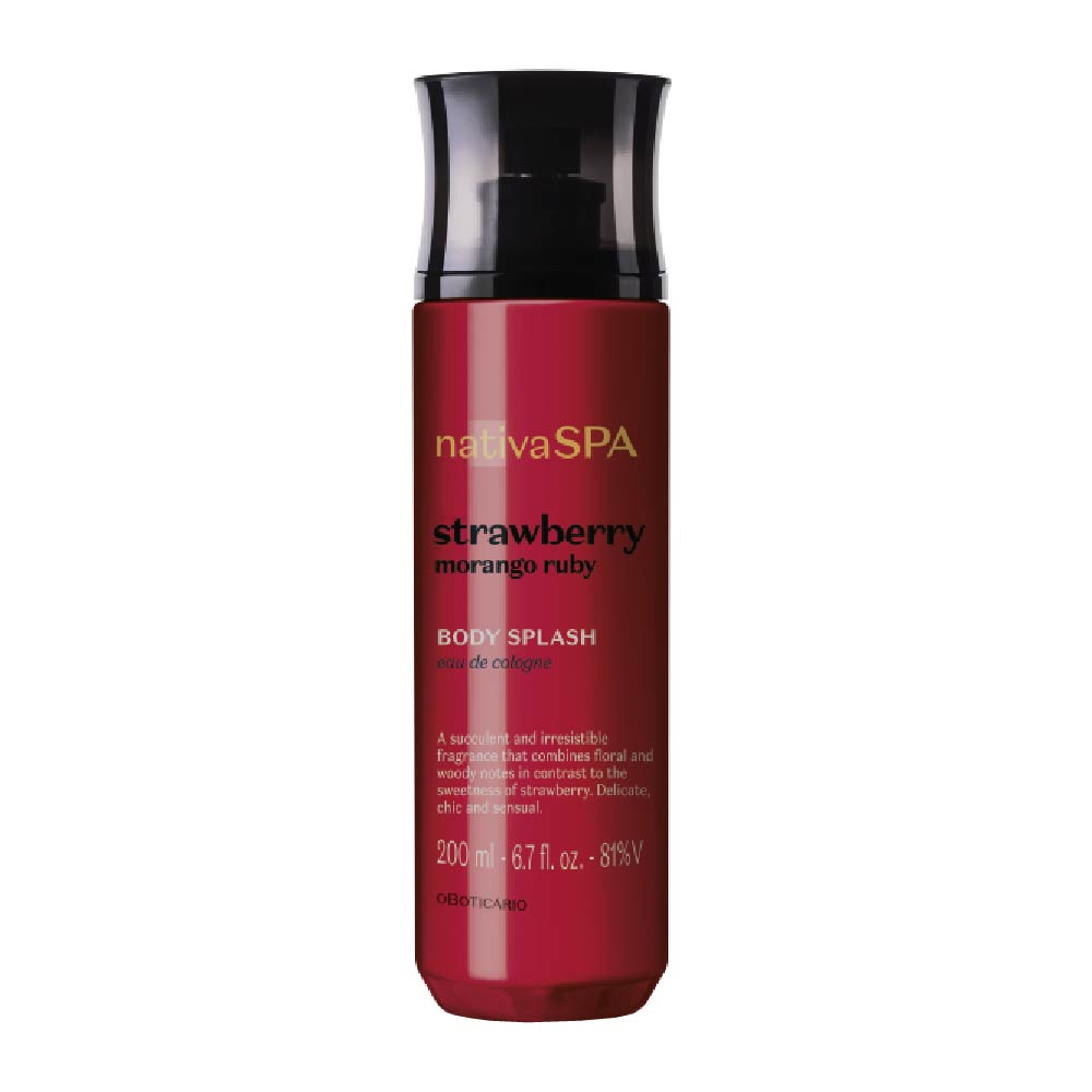 Body Splash Nativa Spa Morango Ruby