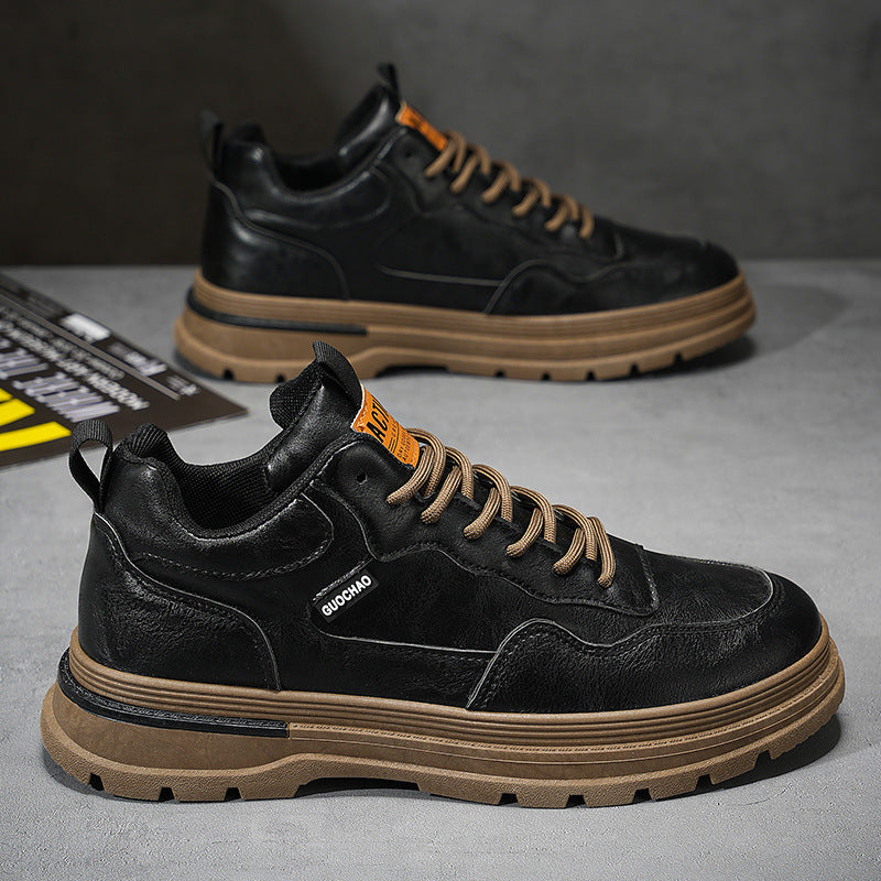 Botas Martin sapatos de primavera para homem, novos sapatos de trabalho impermeáveis e respiráveis, sapatos utilitários versáteis e modernos, sapatos casuais, sapatos de prancha para homens