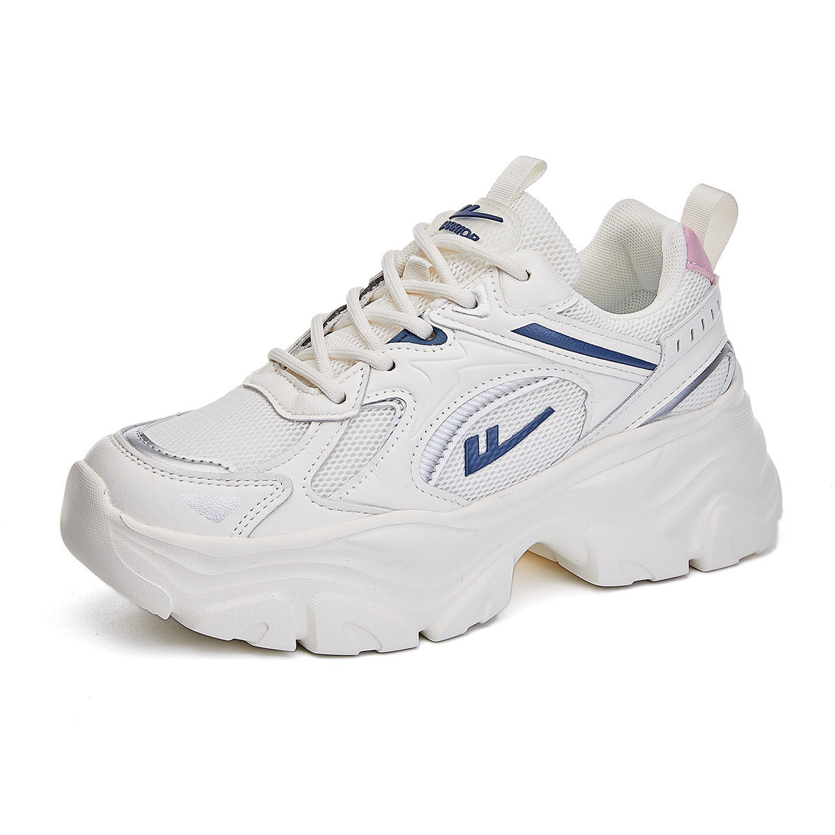 Sapatos femininos Warrior respiráveis e de sola grossa, sapatos simples de pai, sapatos de estudante pequenos, frescos e enérgicos, sapatos casuais da moda