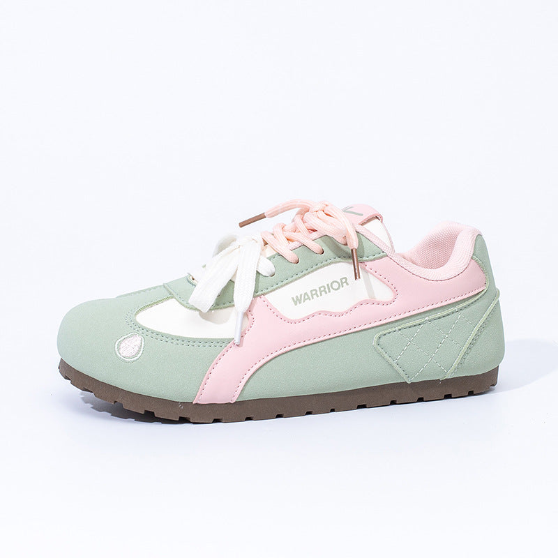 Sapatos de treino morais quentes forrados a lã Warrior, sapatos de algodão novos para o inverno 2025, sapatos femininos confortáveis, macios, versáteis, na moda e de alta estética