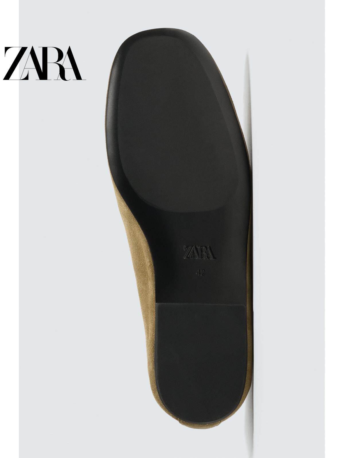 ZARA 2026 Primavera/Verão Novos Sapatos Náuticos Masculinos de Couro EDIÇÃO LIMITADA 2654720 091