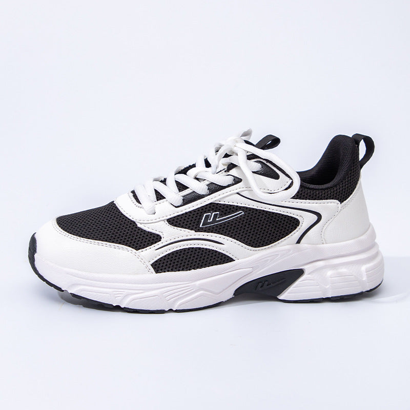 Sapatos de malha Warrior respiráveis e versáteis, sapatos brancos simples e discretos para o dia a dia, sapatos unissexo de casal romântico de alta gama, a grosso