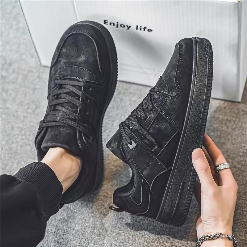 Sapatos masculinos de verão, sapatos novos e respiráveis, ténis desportivos casuais da moda e versáteis de cor trigo para estudantes, sapatos modernos