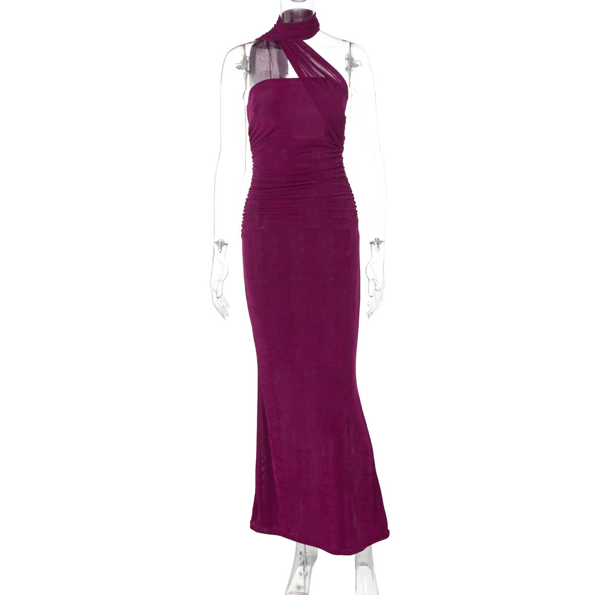 O novo conjunto feminino mais vendido da Amazon, vestido alto e sem mangas sexy, estilo street-style, slim e fita longa para mulheres