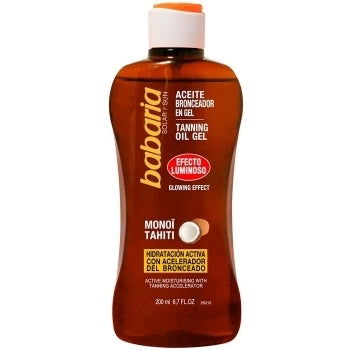Aceite Bronceador en gel Efecto Luminoso