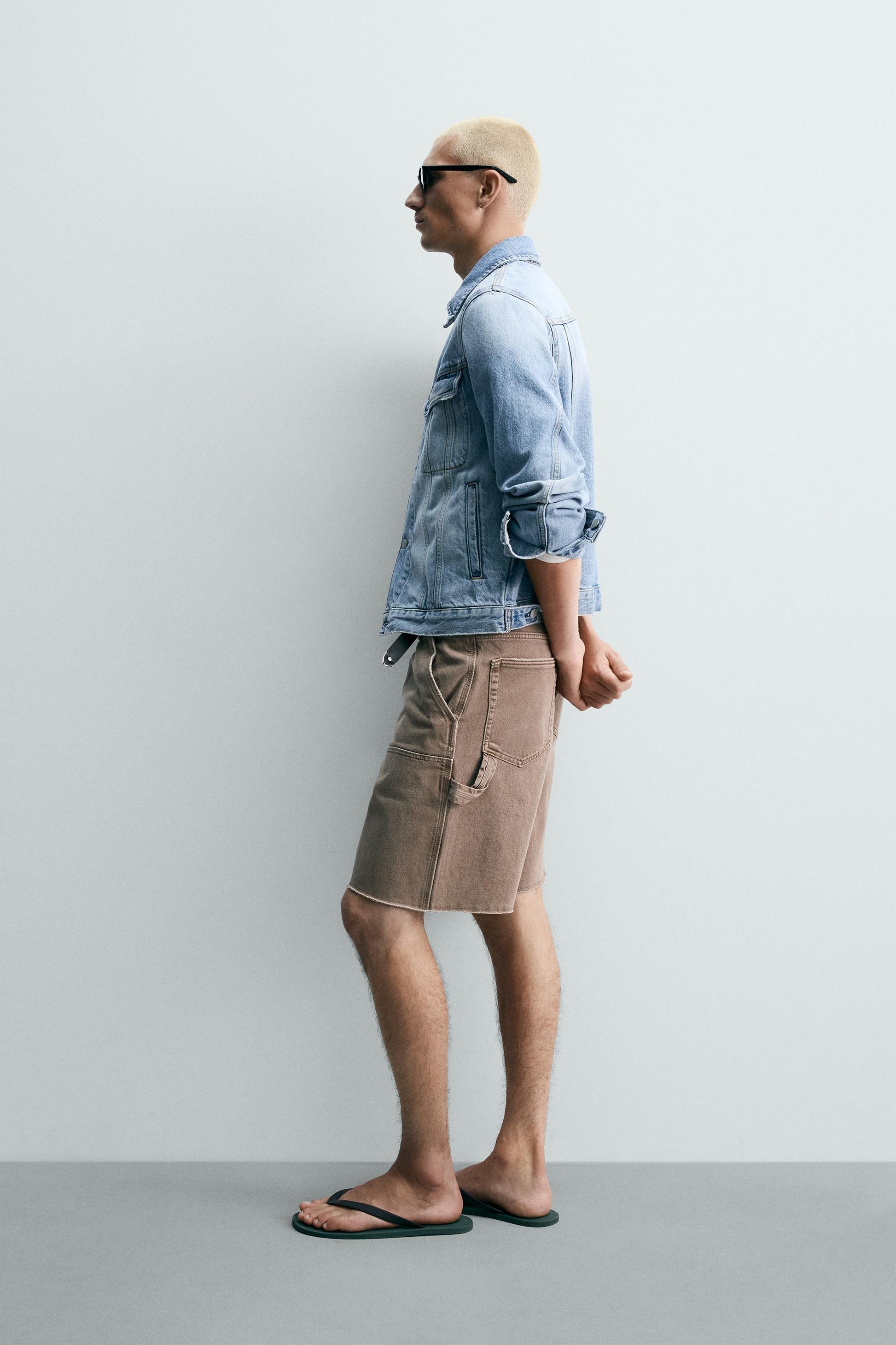 CALÇÕES BERMUDA RELAXED FIT BOLSO DE CARPINTEIRO