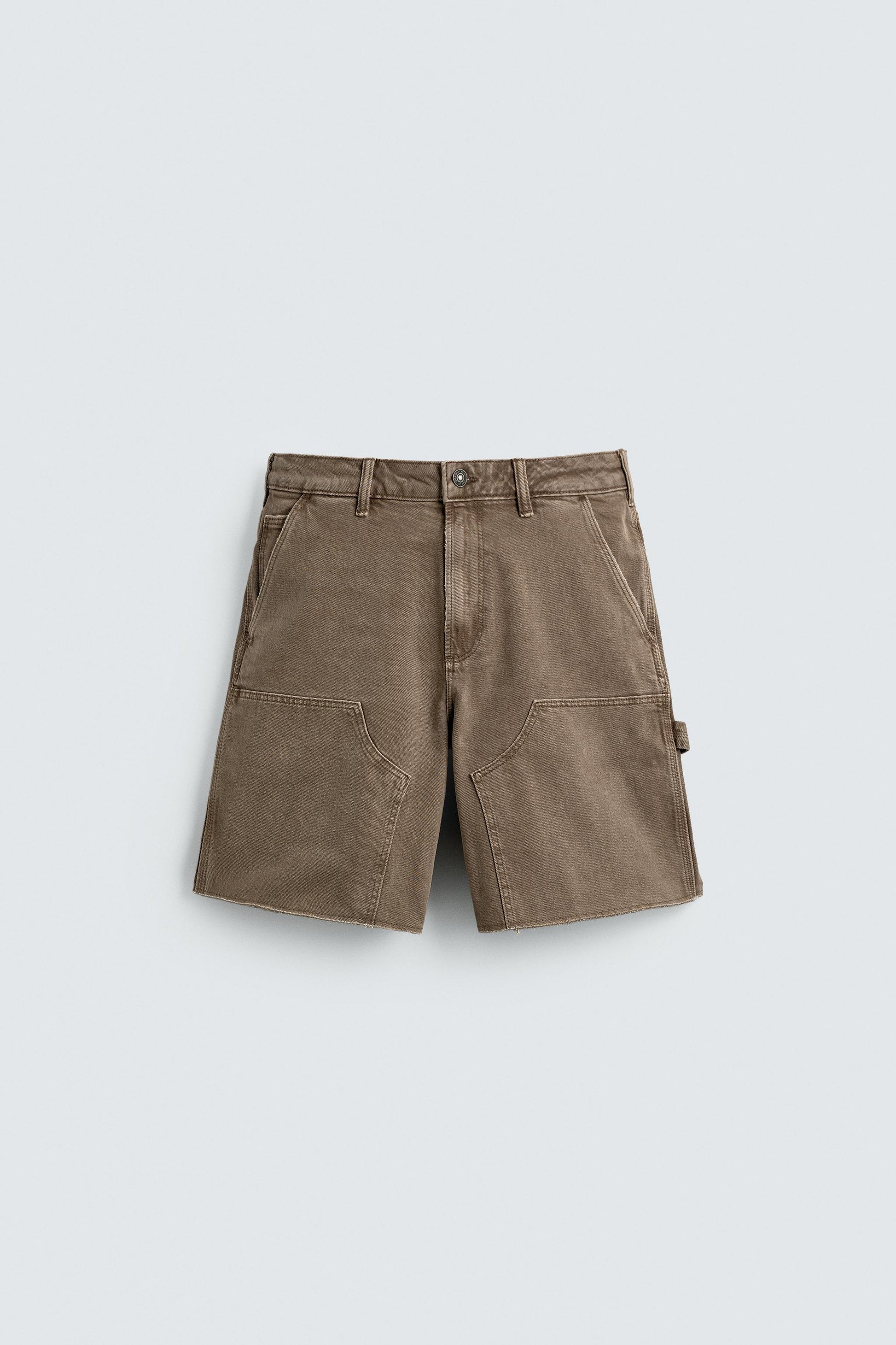 CALÇÕES BERMUDA RELAXED FIT BOLSO DE CARPINTEIRO