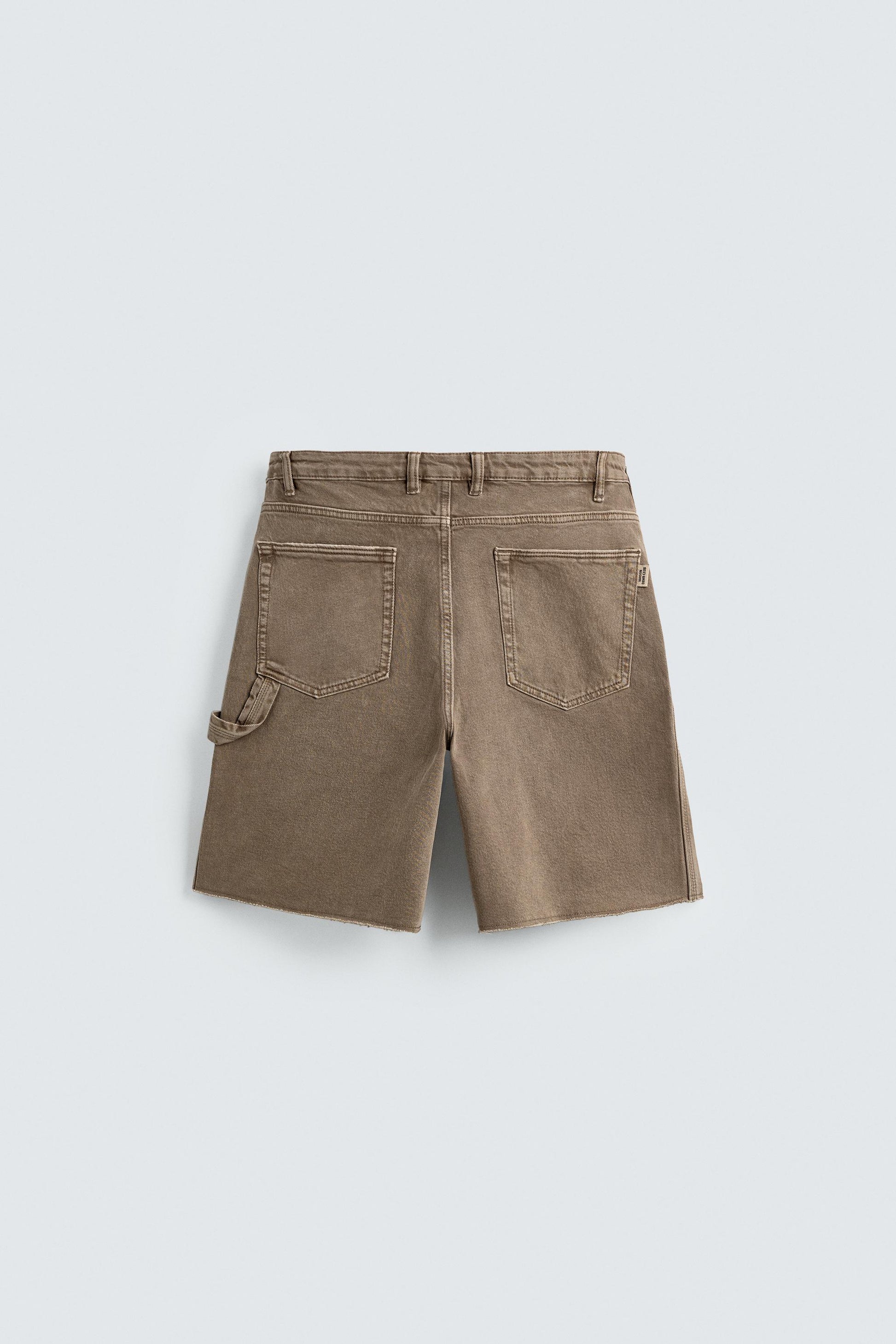 CALÇÕES BERMUDA RELAXED FIT BOLSO DE CARPINTEIRO