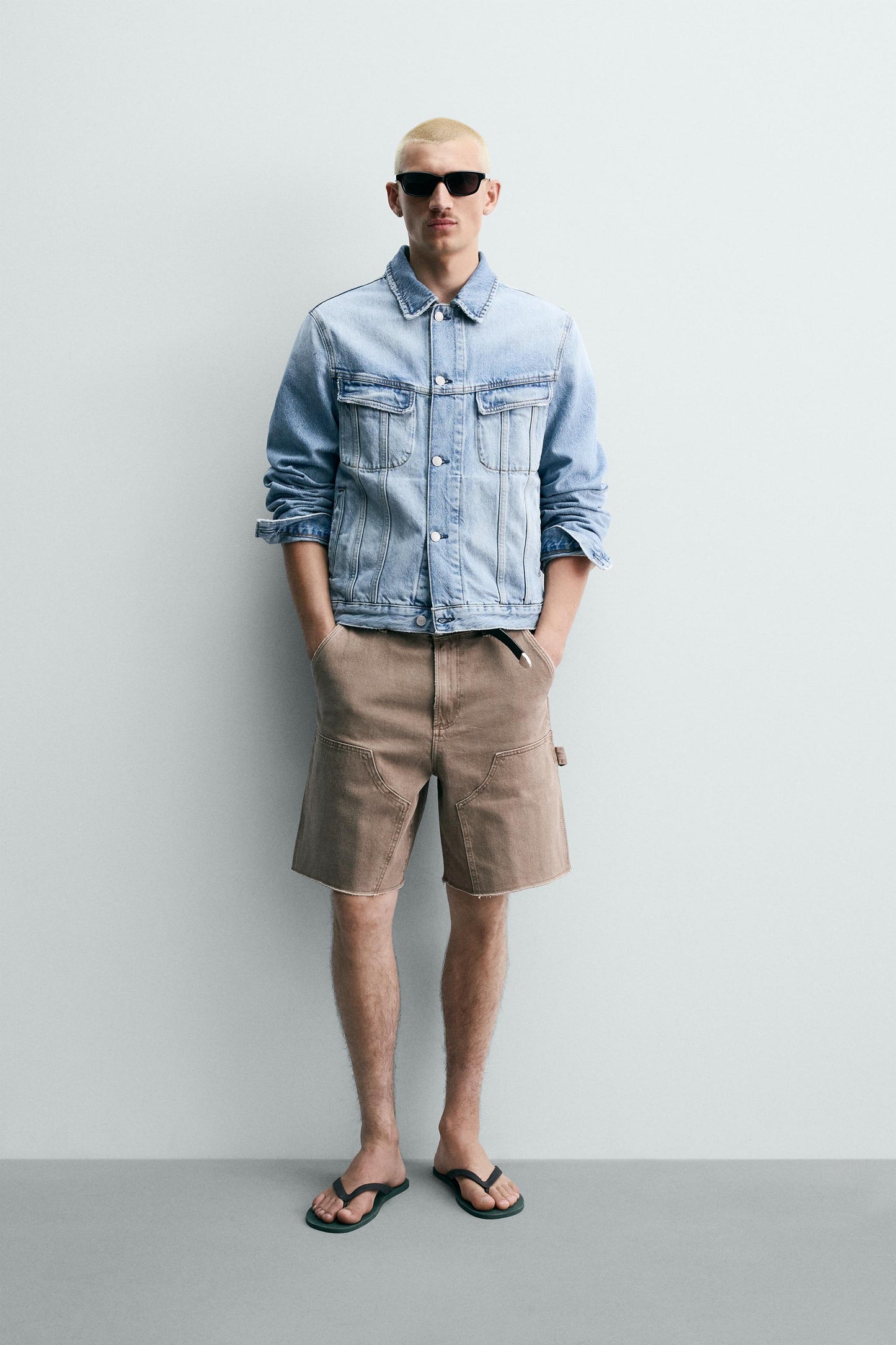 CALÇÕES BERMUDA RELAXED FIT BOLSO DE CARPINTEIRO