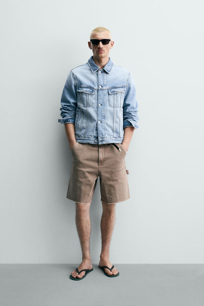 CALÇÕES BERMUDA RELAXED FIT BOLSO DE CARPINTEIRO