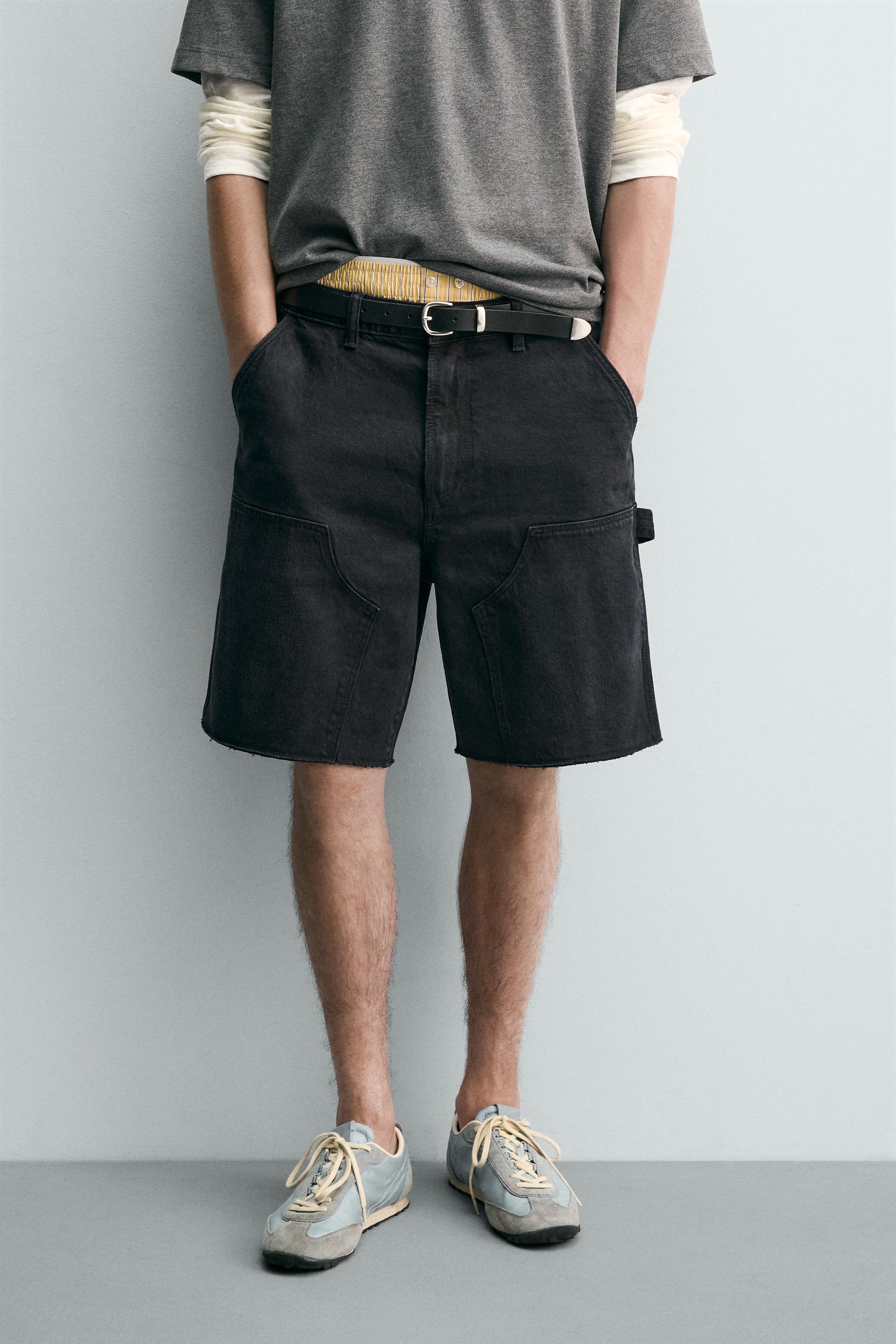 CALÇÕES BERMUDA RELAXED FIT BOLSO DE CARPINTEIRO