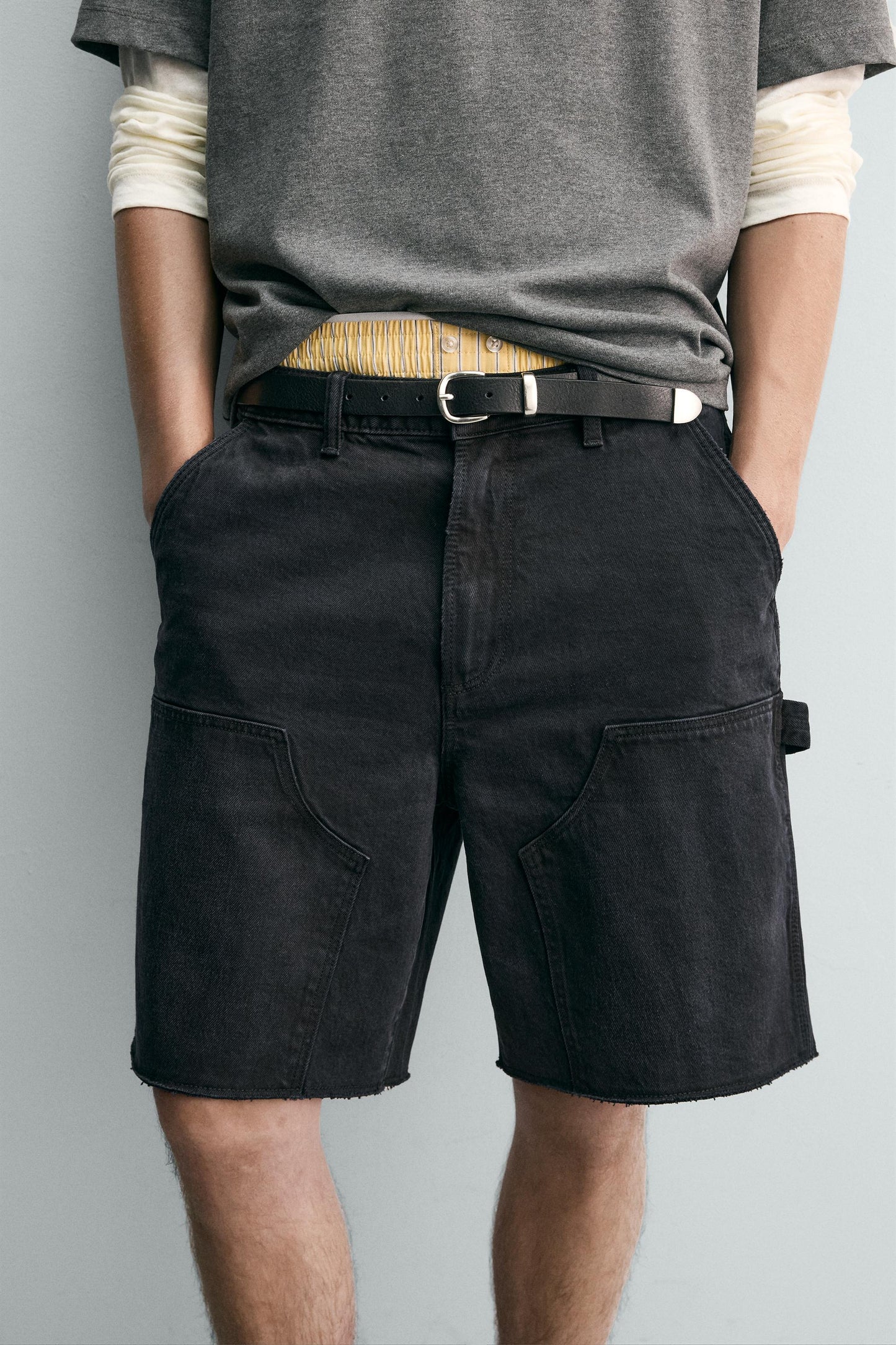 CALÇÕES BERMUDA RELAXED FIT BOLSO DE CARPINTEIRO