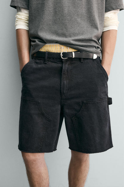 CALÇÕES BERMUDA RELAXED FIT BOLSO DE CARPINTEIRO