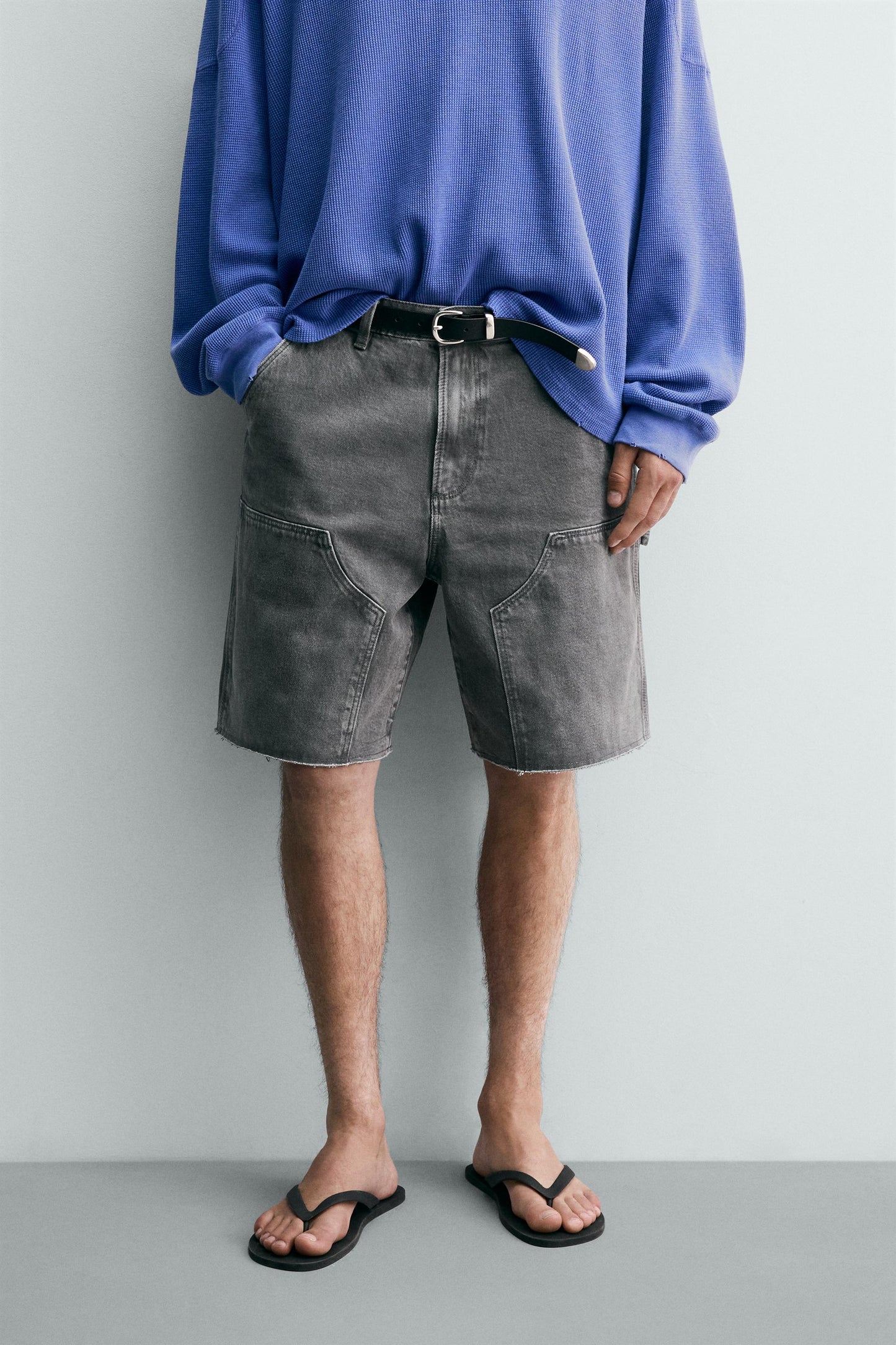 CALÇÕES BERMUDA RELAXED FIT BOLSO DE CARPINTEIRO