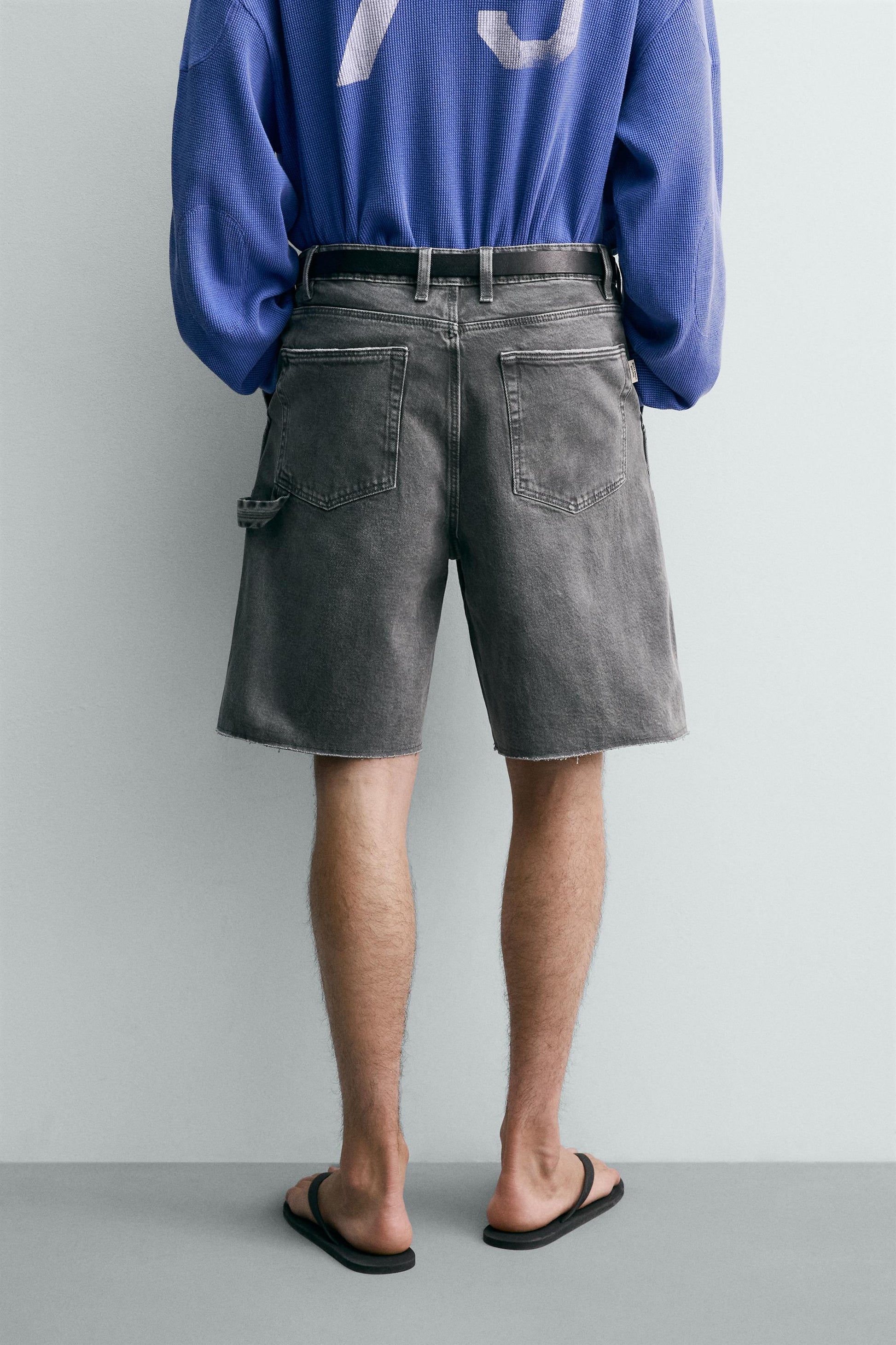 CALÇÕES BERMUDA RELAXED FIT BOLSO DE CARPINTEIRO