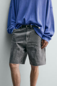 CALÇÕES BERMUDA RELAXED FIT BOLSO DE CARPINTEIRO