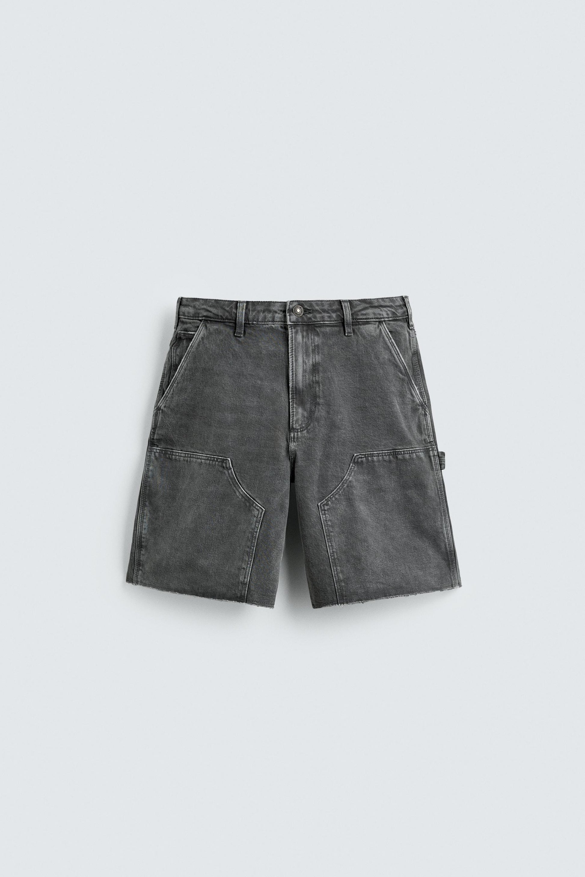 CALÇÕES BERMUDA RELAXED FIT BOLSO DE CARPINTEIRO