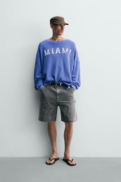 CALÇÕES BERMUDA RELAXED FIT BOLSO DE CARPINTEIRO