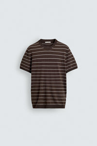 T-SHIRT DE MALHA REGULAR FIT BÁSICA