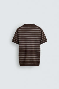 T-SHIRT DE MALHA REGULAR FIT BÁSICA