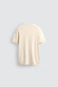 T-SHIRT DE MALHA REGULAR FIT BÁSICA