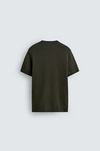 T-SHIRT DE MALHA REGULAR FIT BÁSICA