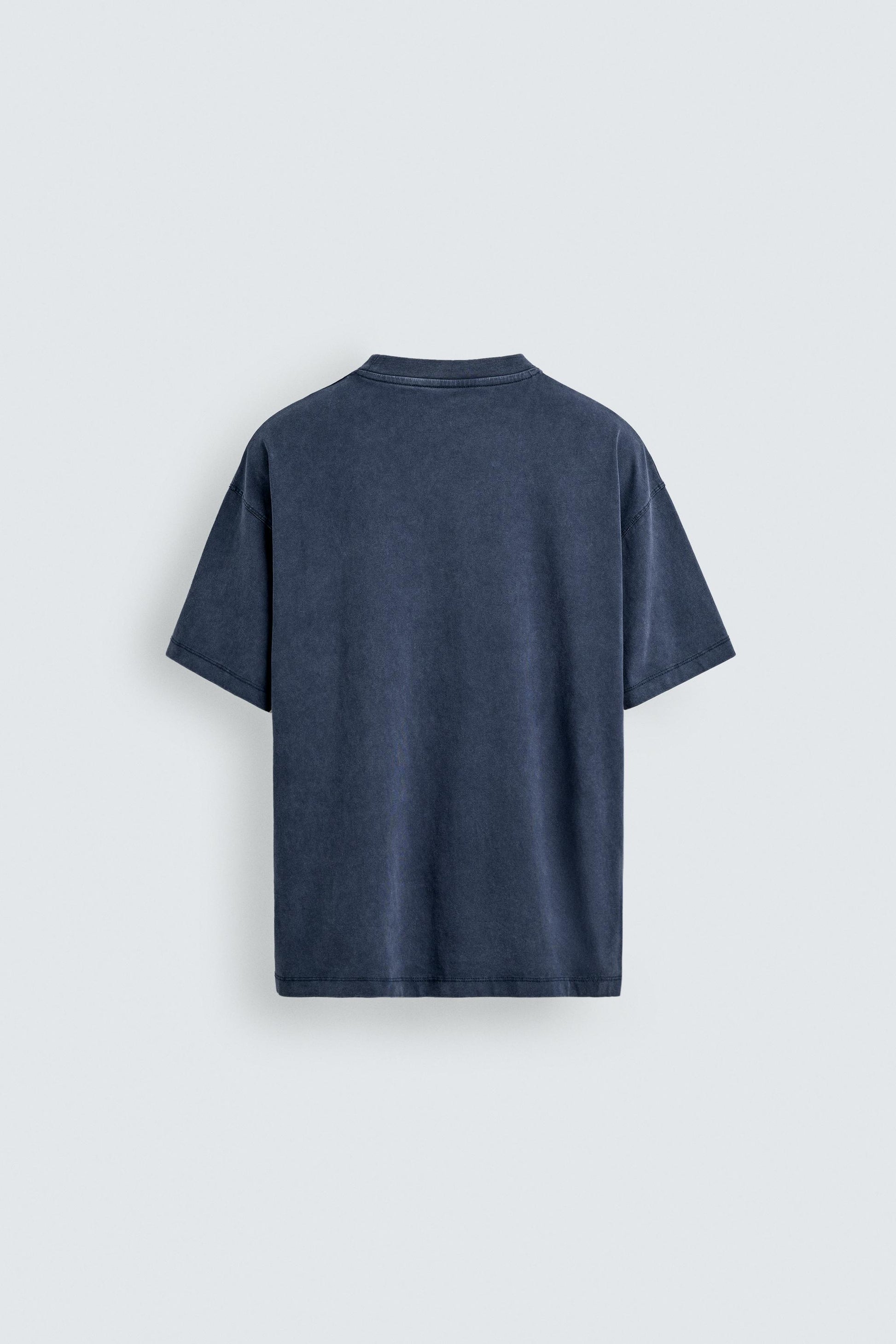 T-SHIRT MENSAGEM EFEITO LAVADO