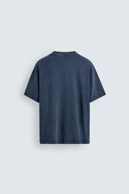 T-SHIRT MENSAGEM EFEITO LAVADO