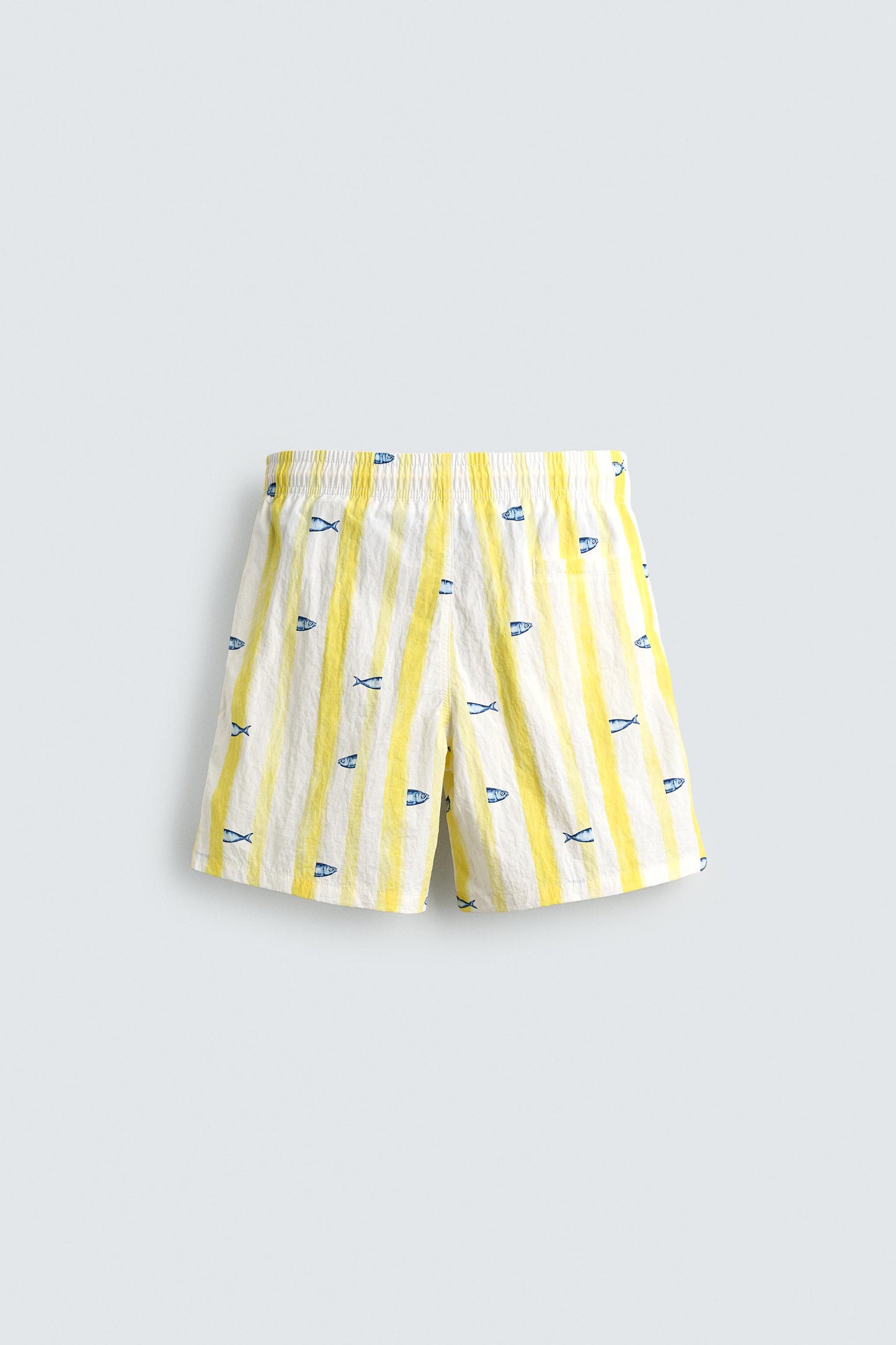 CALÇÕES DE BANHO COMPRIDOS COM ESTAMPADO DE PEIXES