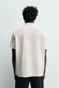 POLO REGULAR FIT COM ESTRUTURA DE ALGODÃO