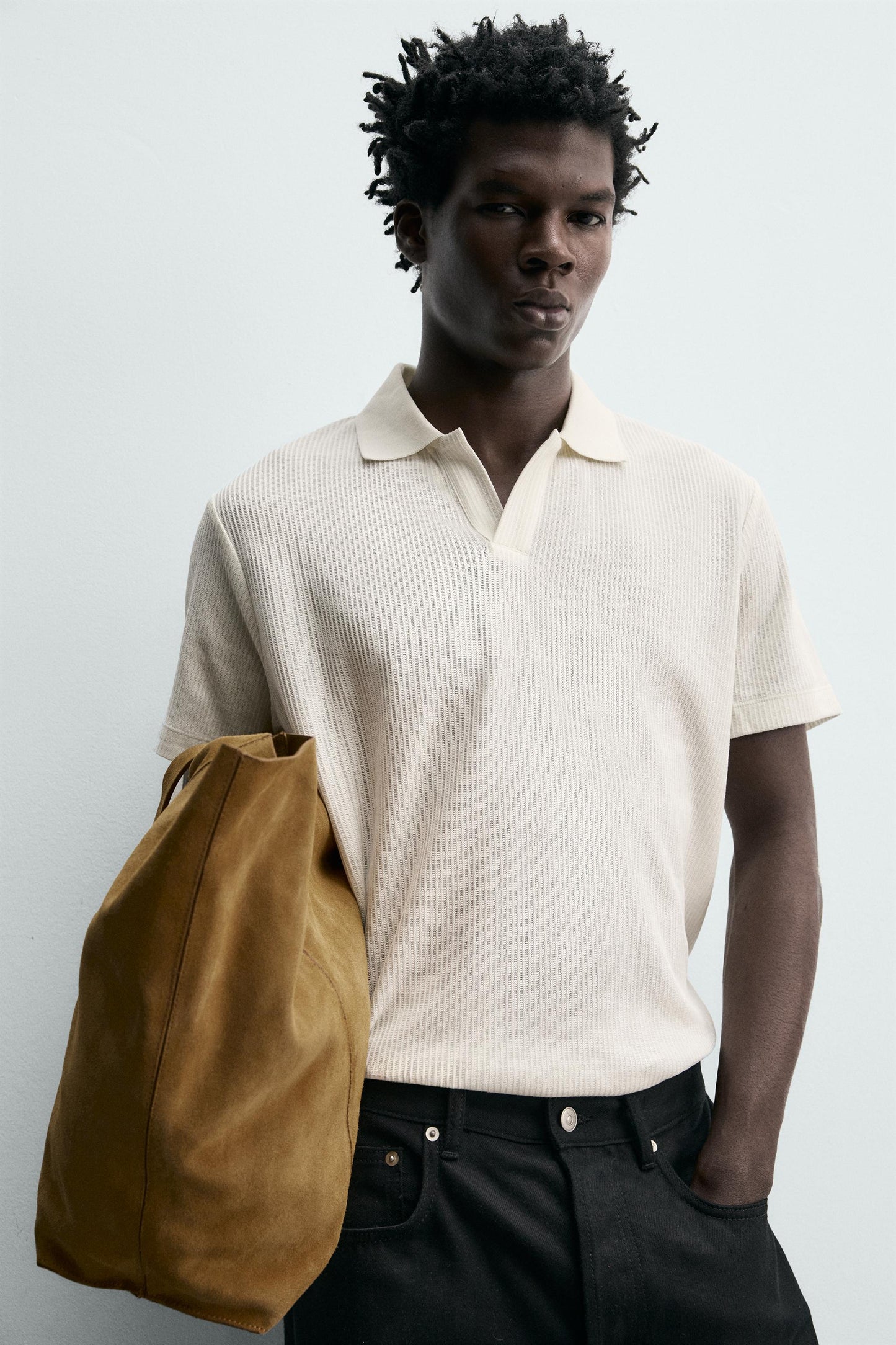 POLO REGULAR FIT COM ESTRUTURA DE ALGODÃO