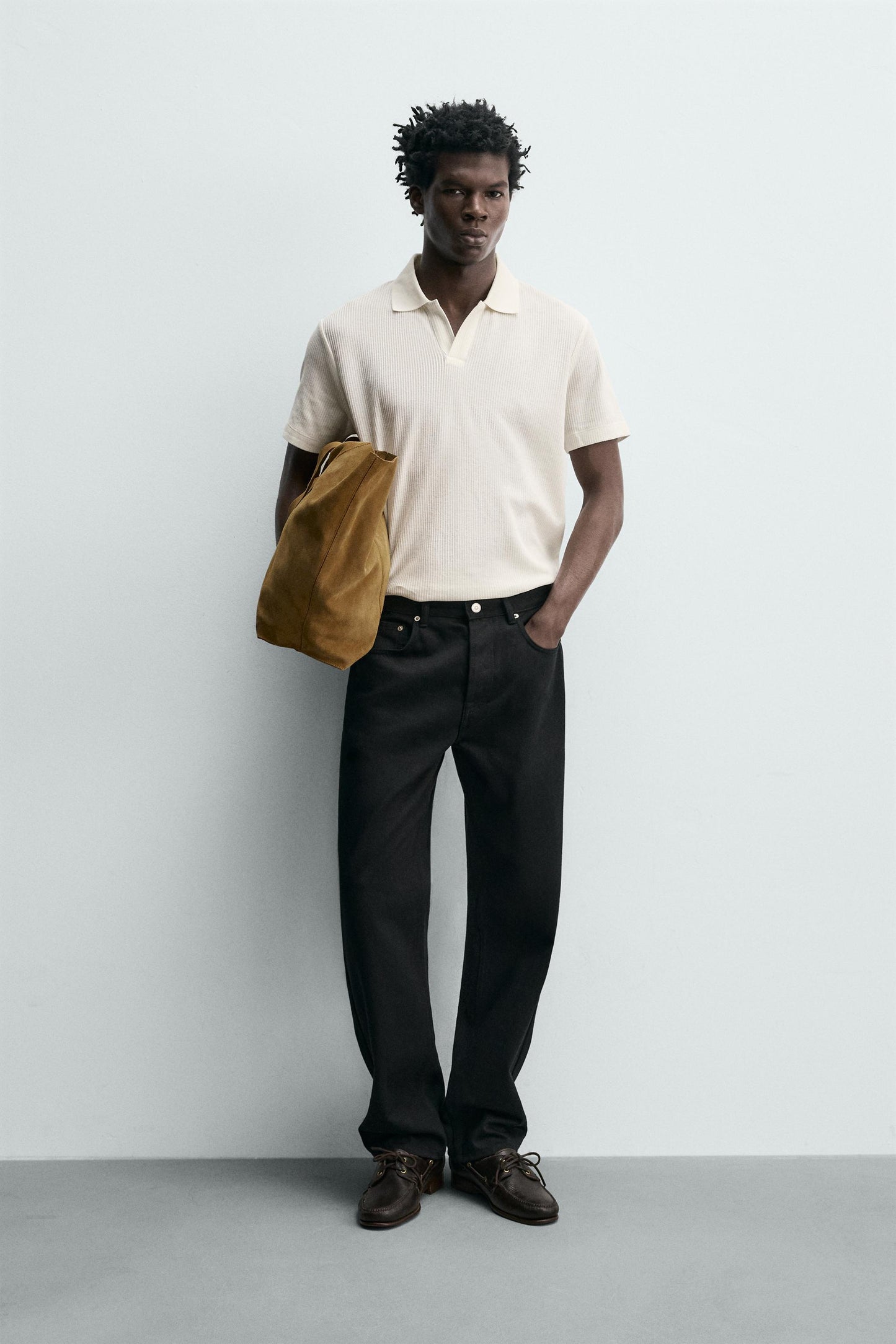 POLO REGULAR FIT COM ESTRUTURA DE ALGODÃO