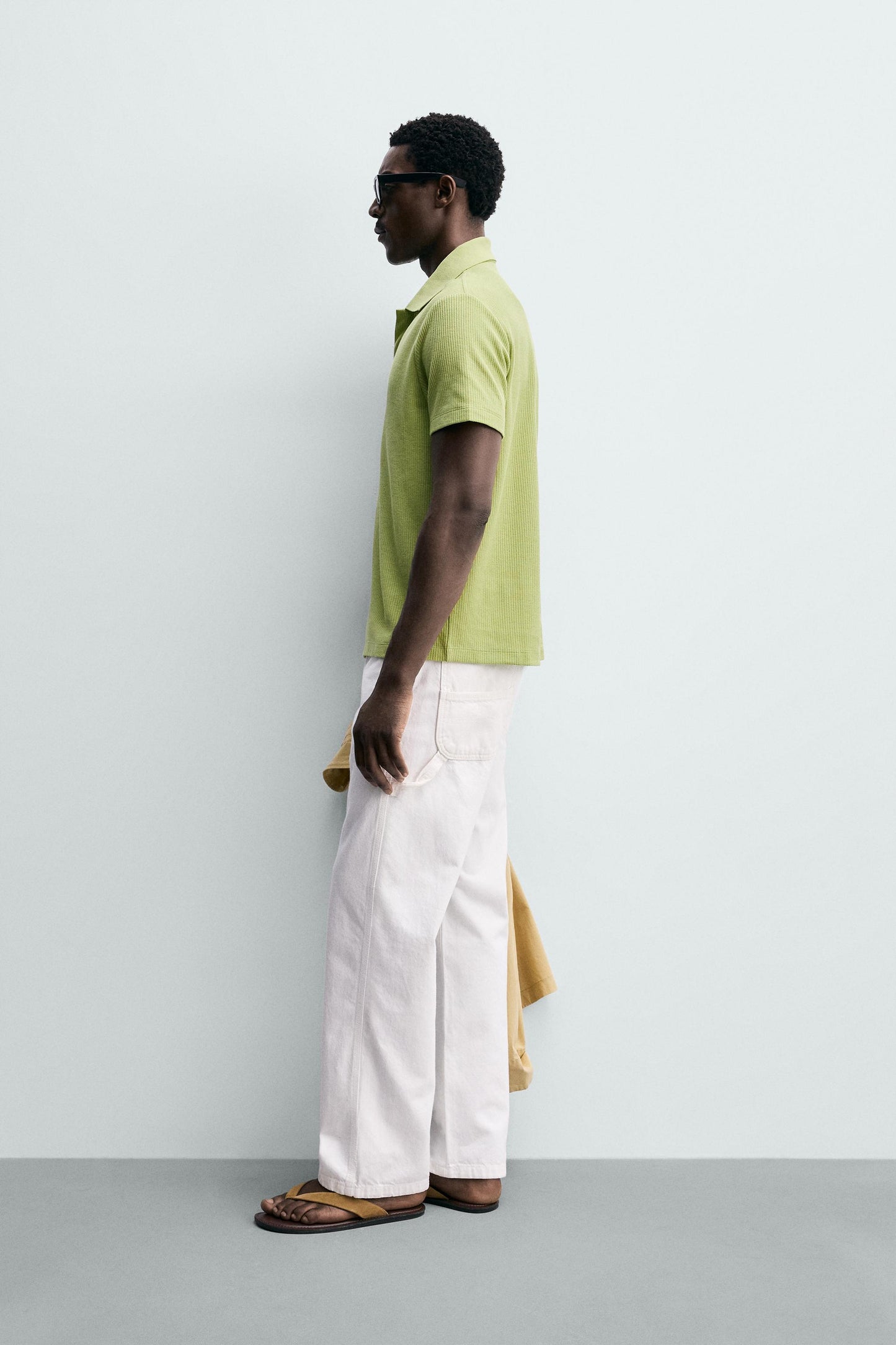 POLO REGULAR FIT COM ESTRUTURA DE ALGODÃO