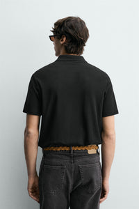 POLO REGULAR FIT COM ESTRUTURA DE ALGODÃO