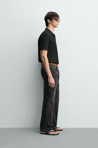 POLO REGULAR FIT COM ESTRUTURA DE ALGODÃO