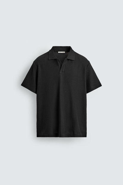 POLO REGULAR FIT COM ESTRUTURA DE ALGODÃO