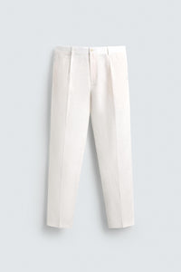 CALÇAS REGULAR FIT 100% LINHO