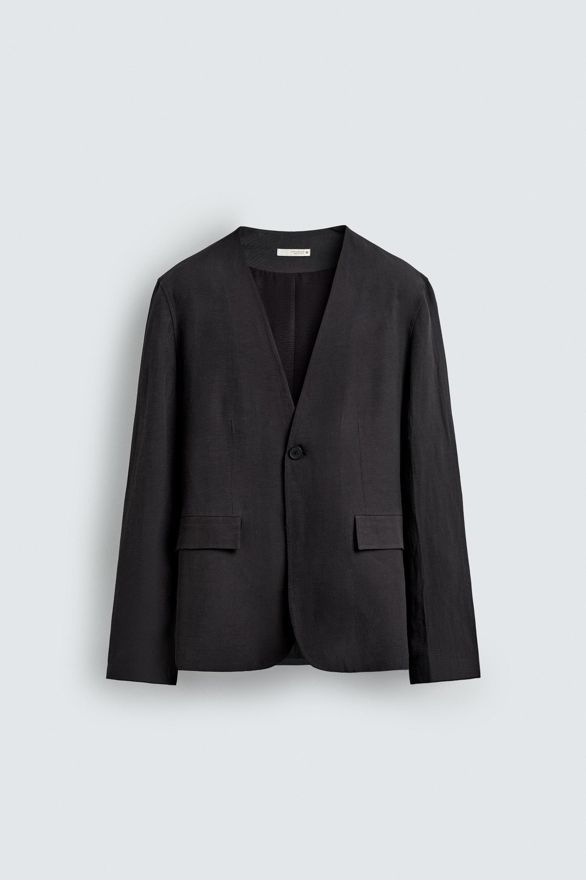 BLAZER SEM LAPELA FATO RELAXED FIT