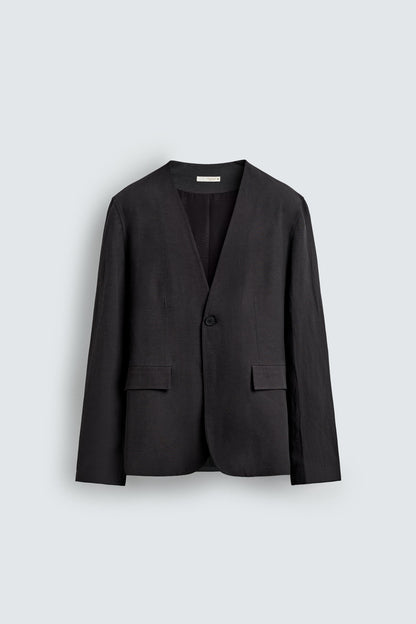 BLAZER SEM LAPELA FATO RELAXED FIT