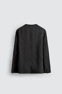 BLAZER SEM LAPELA FATO RELAXED FIT