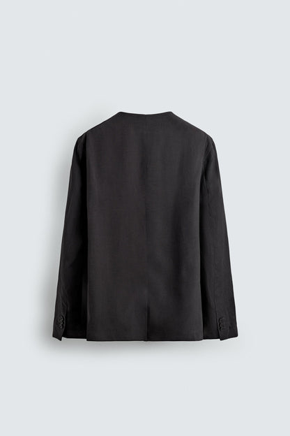 BLAZER SEM LAPELA FATO RELAXED FIT