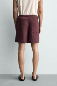 CALÇÕES BERMUDA RELAXED FIT 100% LINHO