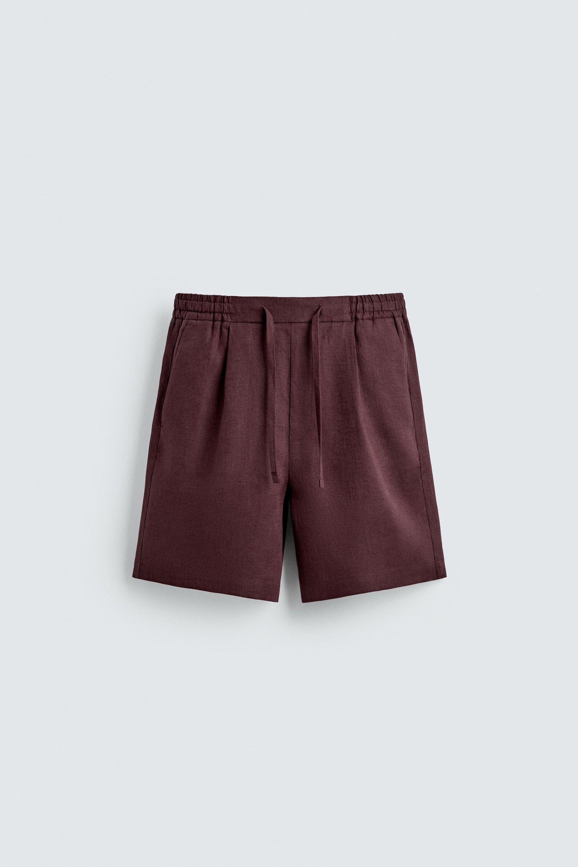 CALÇÕES BERMUDA RELAXED FIT 100% LINHO