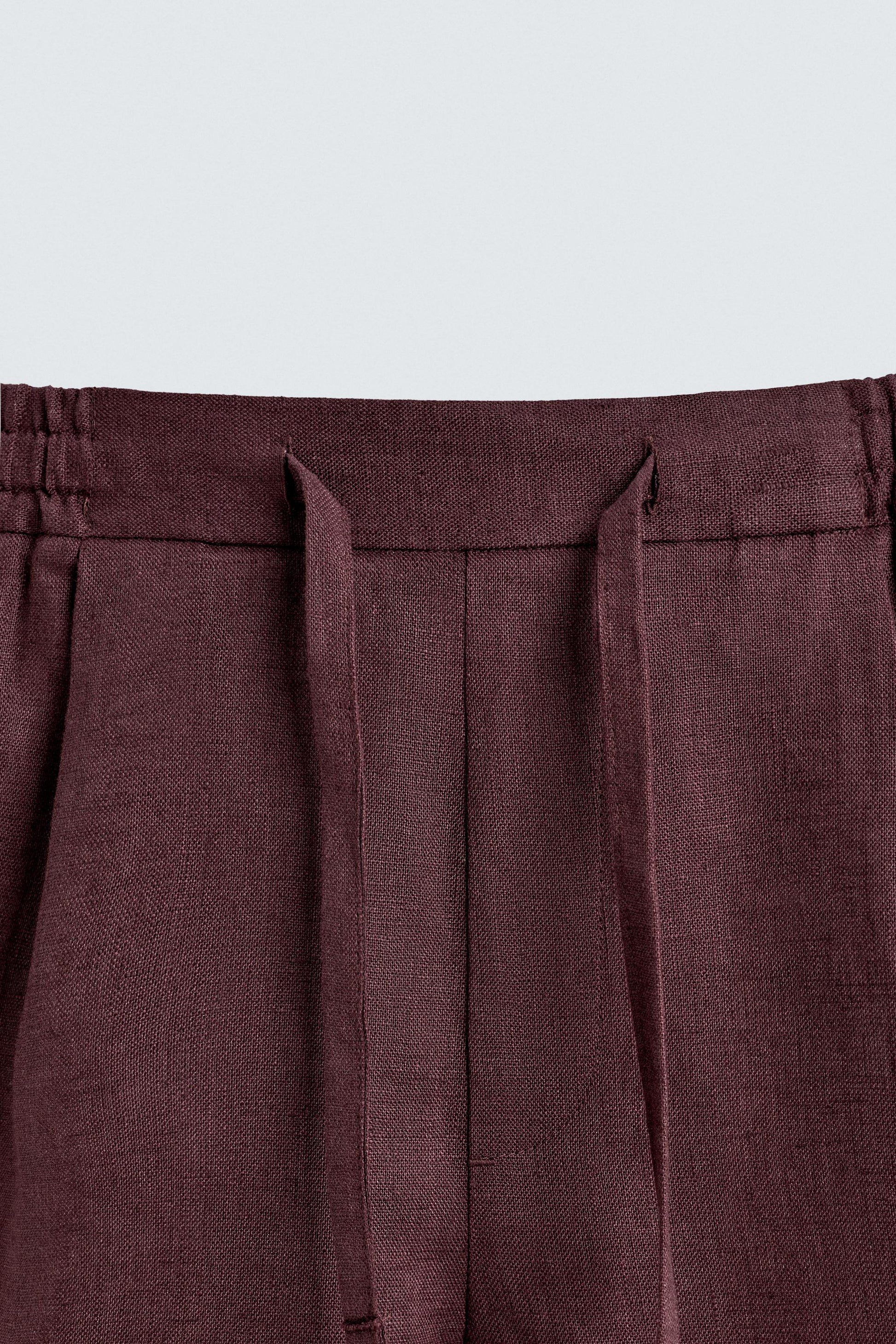 CALÇÕES BERMUDA RELAXED FIT 100% LINHO